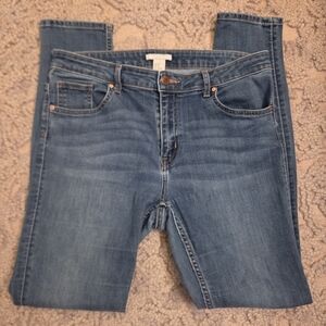 H&M Women's Straight Leg Blue Jeans